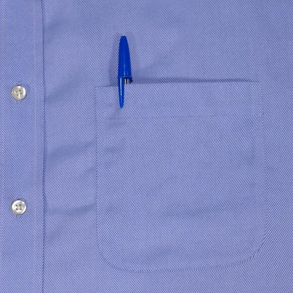 Jos A Bank Signature Button Shirt Men 17 - 33 Blue Button Up Long Sleeve - Picture 2 of 16